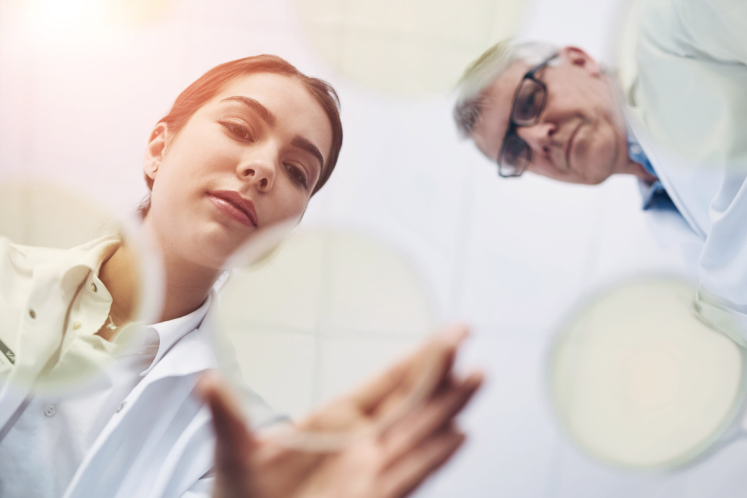 Puzzle, doctor hands or group of people teamwork, solution and healthcare goals, success or integration. Team building, game and clinic of nurse, medical men or women problem solving or collaboration